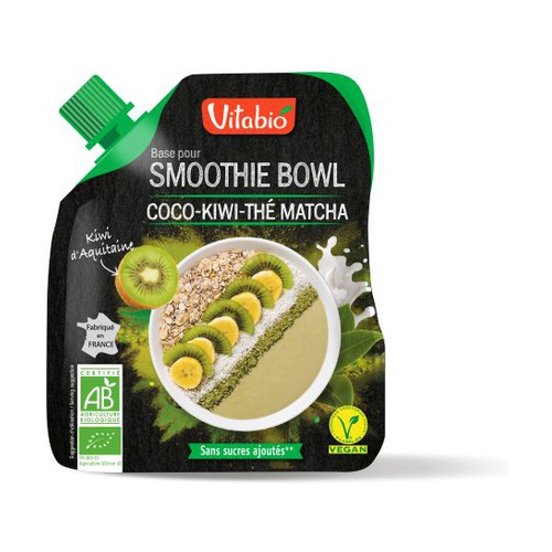 Aquitaine Matcha Tea Coco Kiwi Smoothie Bowl Base Vitabio Hipernatural Com